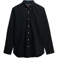 Superdry pour homme. M4010993A Essentials - Chemise légère cintrée - Noir (XXL), Casuel, Coton, Manche longue