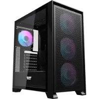 Darkflash Boîtier sans bloc d'alimentation – DRX70 MESH – Tour moyenne – Format ATX – Noir