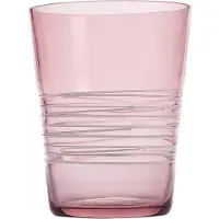 Zafferano Set De 6 Verres Filante Tumbler En Verre Coloré Améthyste Avec Décorations À La Main En Fil Blanc, Design Élégant Et Résistant Pour Table Moderne