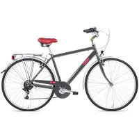 Letoule LaFolie - City Bike 28 - 6 vitesses, alliage, homme - Gris cendré foncé
