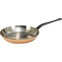 De Buyer Inocuivre poêle à frire avec poignée en fonte, Poêle + casserole, Orange
