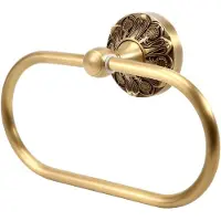 Torribaly Anneau Porte-Serviettes Antique Vintage Laiton Luxe Bronze Salle de Bain Porte-Serviettes de Bain Porte-Serviettes Mural pour Accessoire de Bain