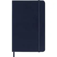 Moleskine Weekly Planner, Agenda Settimanale 2026 12 Mesi Con Spazio Per Note, Con Copertina Rigida e Chiusura Elastica, Formato Pocket 9x14, Colore Blu
