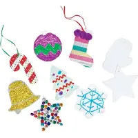 Colorations Décorez vos propres pendentifs de Noël, lot de 48 pièces