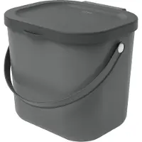 Rotho Seau à compost Albula 6 litres 23,5x20x20,8cm anthracite