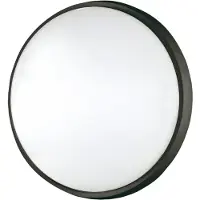 FABAS LUCE Plafonnier Led Olly En Aluminium Noir Et Polycarbonate 23 W 2700 Lm 3000 K Ip54, Design Moderne, Code Produit 3315-61-101