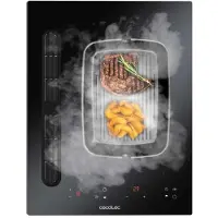 Cecotec Plaque à Induction Compacte avec Hotte Intégrée 40 cm Bolero Squad IH 2200 FullFlex ShieldGlass. 3500 W, 9 Niveaux