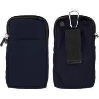 Avizar , sac bandoulière avec de nombreux compartiments – modèle à mousqueton/sac à ceinture, couleur bleu nuit