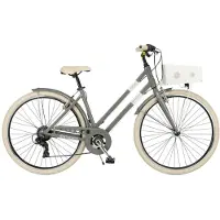 VELOmarche Via Veneto Bici City Bike Milano Lady 28” 6 vitesses Gris Gallante