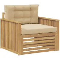 vidaXL Canapé d'extérieur en polyester blanc