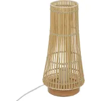 Atmosphera Lampe de table en bambou MAHE, 38 cm