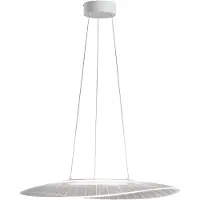 FABAS LUCE Suspension Vela En Métal Et Méthacrylate Blanc, Led 40 W 3000 K, Dimmable Avec Coupure De Phase, Idéale Pour L'Éclairage Intérieur