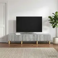 Prolenta Maison Exclusive - Meuble TV Sonoma gris 147 x 34,5 x 30 cm en aggloméré