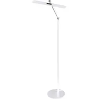 FABAS LUCE Lampadaire Led Beba 12 W 1340 Lm, Structure En Aluminium Et Méthacrylate, Variateur Tactile, Ip20, 106 Cm, Blanc - Beba