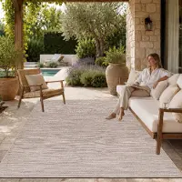 Paco Home Tapis d'extérieur en lin tissé moderne Boho Ethno résistant aux intempéries extérieur Taille 80x250 cm