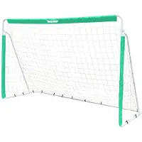 MUWO Cage de football en acier 240 x 150 cm vert/blanc