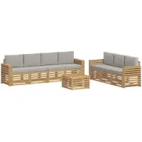 vidaXL Ensembles de canapés en bois massif d'acacia