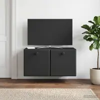 Prolenta Maison Exclusive - Meuble TV mural 59,5 x 31 x 30 cm Noir