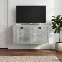 Prolenta Maison Exclusive - Meuble TV mural gris béton 59,5 x 31 x 30 cm