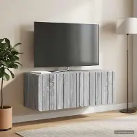 Prolenta Maison Exclusive - Meuble TV mural, dimensions : 78,5 x 31 x 30 cm, finition Sonoma gris