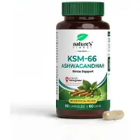 Nutrisslim Nature's Finest KSM-66 Ashwagandha gélules - extrait 300 mg, 5 % de withanolides, vegan - 60 gélules