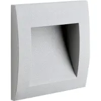 Forlight Applique murale extérieure LED C4 Face - 3,3 W, lumière blanc chaud, 113 lm, indice de protection IP65, couleur grise