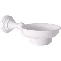 RAV Porte-savon rétro MORAVA en laiton blanc et céramique 19x11 x6,45 cm