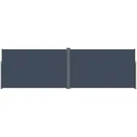 Lykke Auvent latéral 1,8 x 3 m (x2), double, gris foncé