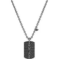 Police Pj.26564psb Necklace Noir Homme