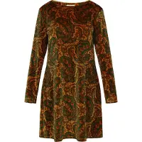 Usha Robe safran / vert / rouge