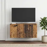 Prolenta Maison Exclusive - Meuble TV mural en bois ancien 59,5 x 31 x 30 cm