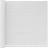 The Living Store Protection pour balcon, modèle "Living Store", en HDPE, dimensions 90 x 400 cm, couleur blanche