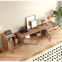 AEA Buffet TV design marron - Meuble bas n bois - Meuble raffiné