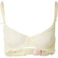 Hunkemoller Soutien-gorge 'Flora' jaune clair / blanc