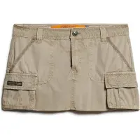 Superdry Jupe vert / orange fluo / noir