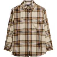 Superdry Chemisier beige / noisette / rouge vif / noir