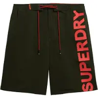 Superdry pour homme. M3010238A Maillot de bain classique vert (XL), Beachwear, Polister recyclé, Durable