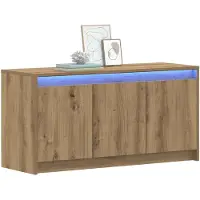 vidaXL Meubles TV 100 x 34 x 50 cm, imitation chêne artisanal, panneaux de particules