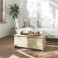 vidaXL Table basse en bois imitation chêne Sonoma, 90x50x41,5 cm - Table basse - Tables basses - Table d'appoint - Table de salon