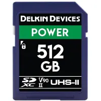 Lexar POWER UHS-II (V90) 512GB R:300MB/s W:250MB/s (512 Go, SDXC, U3, UHS-II), Carte mémoire, Noir
