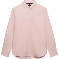 Superdry Essentials Oxford Long Sleeve Shirt Rose L Homme