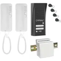 ORNO interphone pour deux anniversaires, COSMO, noir (Filaire)