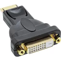 InLine 17199J câble vidéo et adaptateur DisplayPort male DVI-D Noir