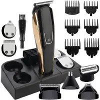 Retoo Tondeuse pour cheveux et barbe Tondeuse puissante avec accessoires Tondeuse pour cheveux et barbe pour hommes Tondeuse multifonctionnelle
