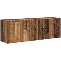 Syfax Meuble TV mural 2 pcs Bois Ancien 59,5 x 31 x 40 cm