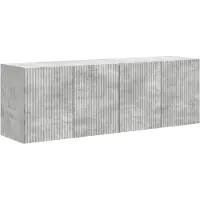 Syfax Meuble TV mural 2 pcs Gris béton 59,5 x 31 x 40 cm