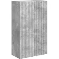 Syfax Meuble TV mural Gris béton 59,5 x 31 x 100 cm Bois d'ingénierie