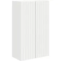 vidaXL Meuble mural pour télévision, 59,5 x 31 x 100 cm, blanc, fabriqué en panneaux de particules