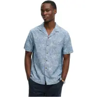 Superdry Chemise 'Vintage Loom Cabana' bleu / blanc