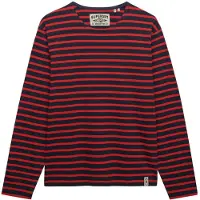 Superdry T-Shirt 'The Merchant Store' marine / rouge foncé